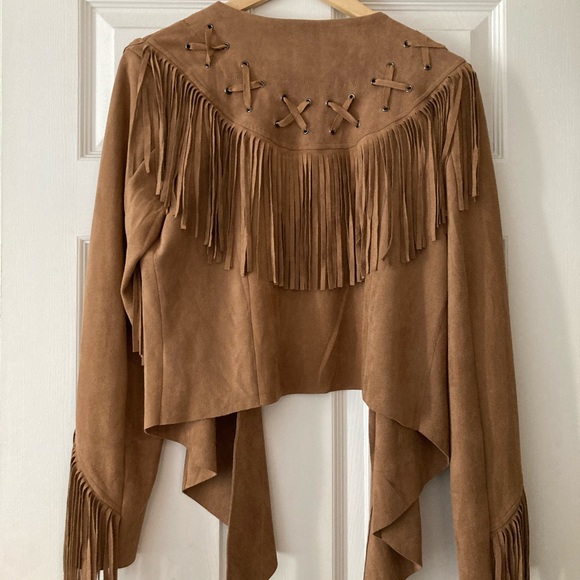 Size small, Fringed open front jacket. Vocal brand. Beautifully crafted. - Picture 6 of 7